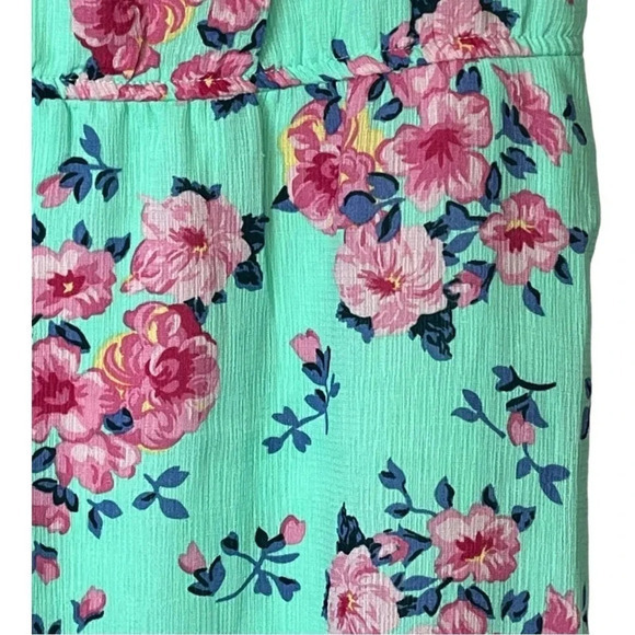 Wonder Nation Floral Print Off Shoulder Ruffle‎ Dress Girls Size Medium - Picture 3 of 7